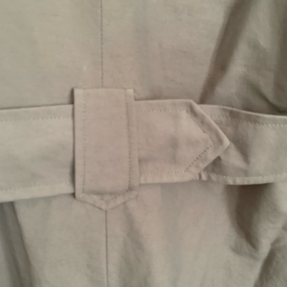Votre Nom trench coat, quality, lined, belted, pockets, tan, double breasted, XL - Picture 13 of 15